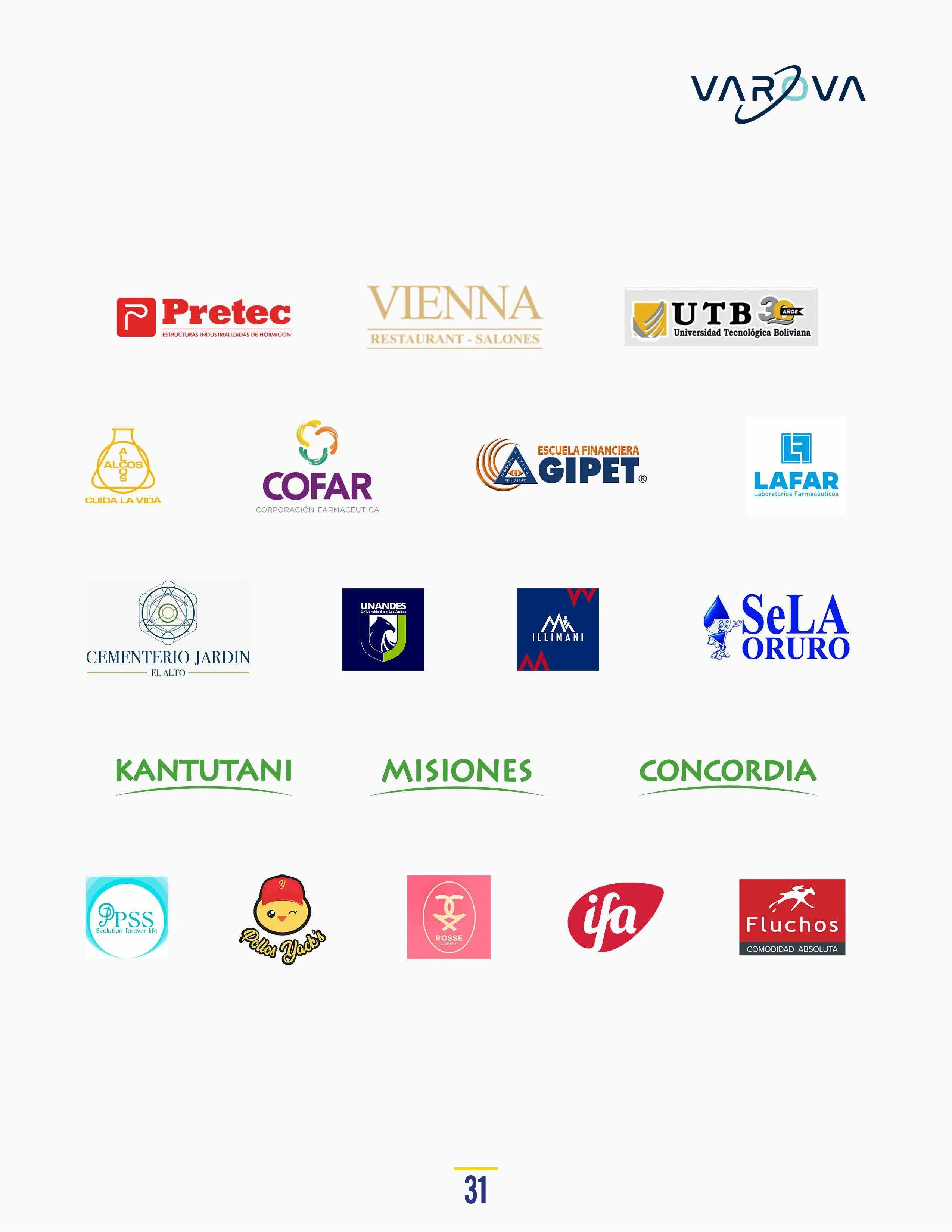 Catálogo de Productos Varova regalos dulces caramelos galletas chocolates envases personalizados corporativos a pedido